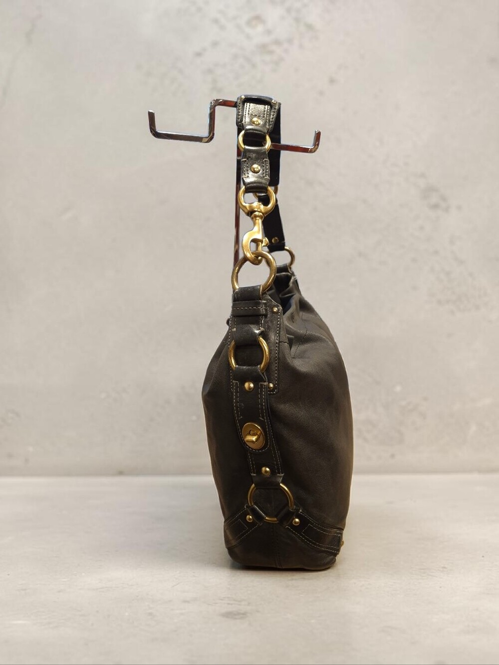 Coach Carly Leather Shoulder Bag - Picture 2 of 11
